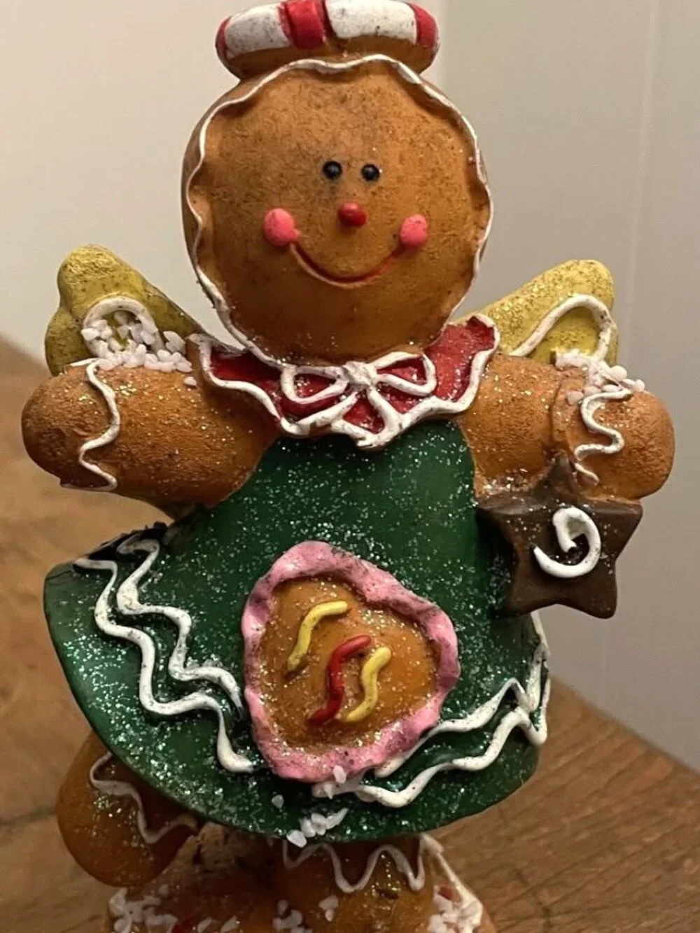 vintage Resin dancing ginger bread girl. SHIPS FREE